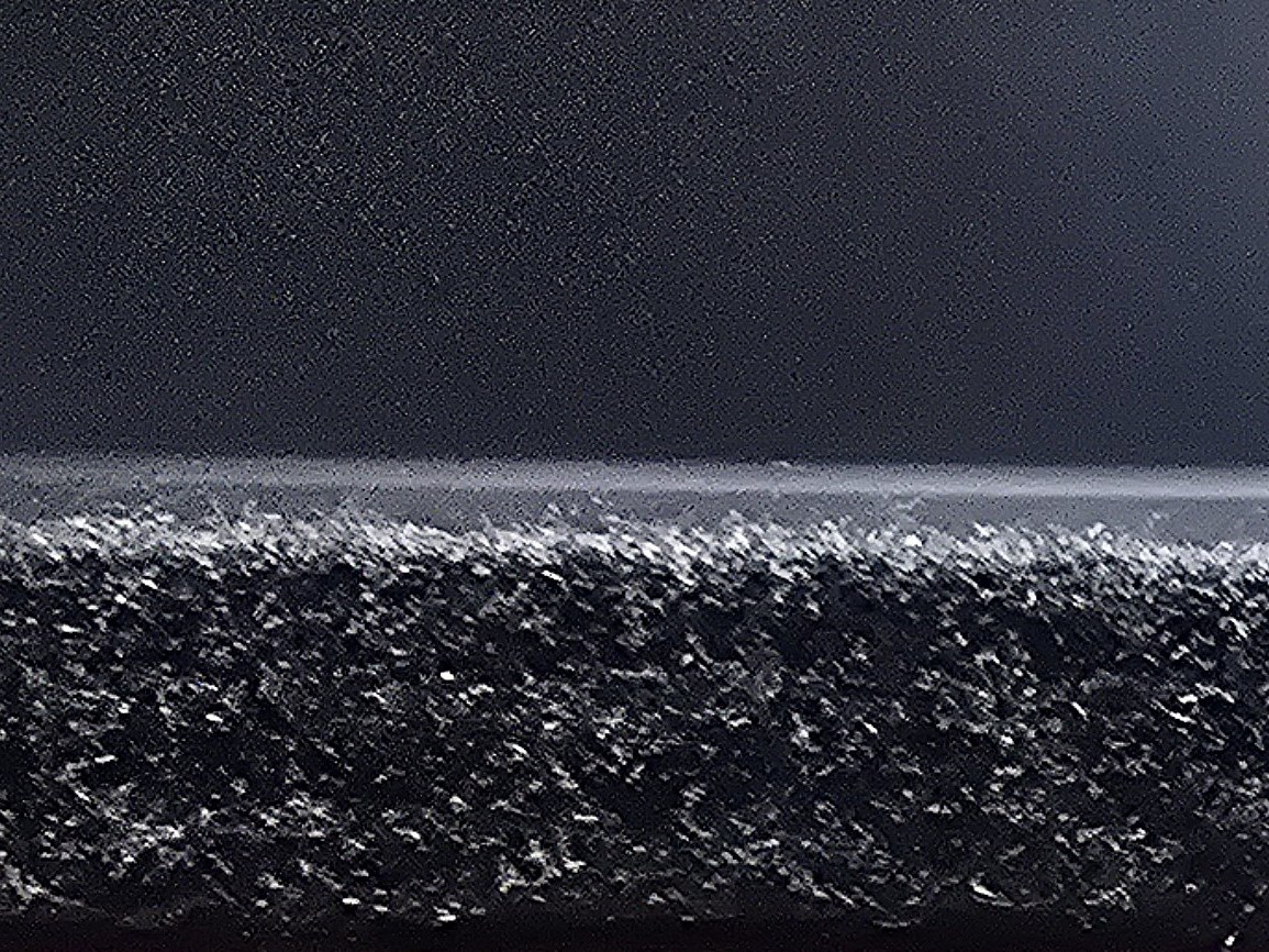Oxi-PAN carbon felt surface, macro photograph